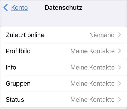 WhatsApp Datenschutz