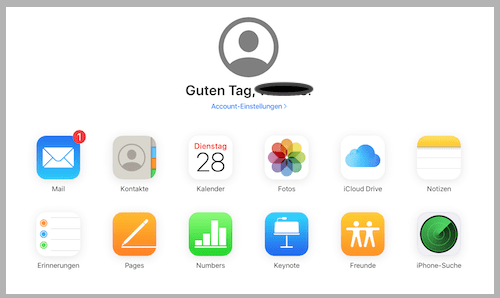Apple-Account im Web